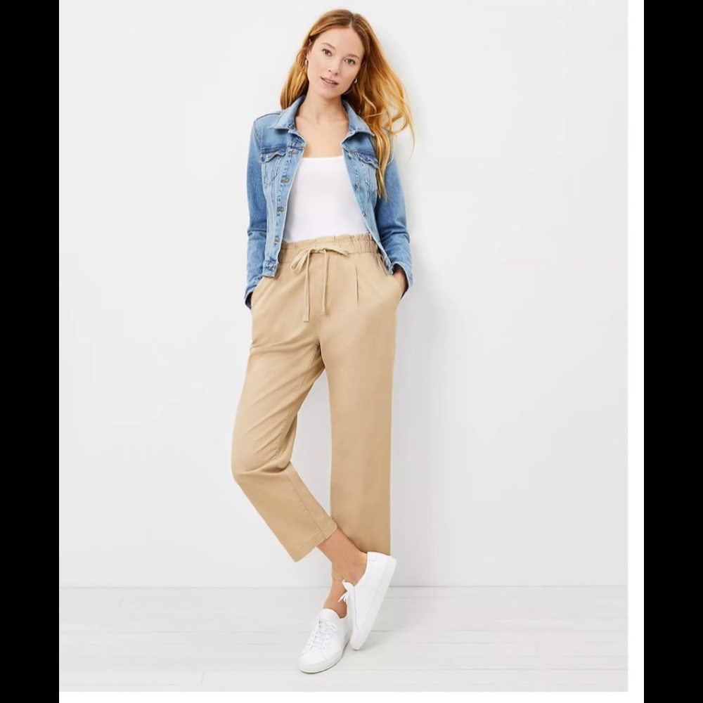 Brand new loft poplin jogger pants